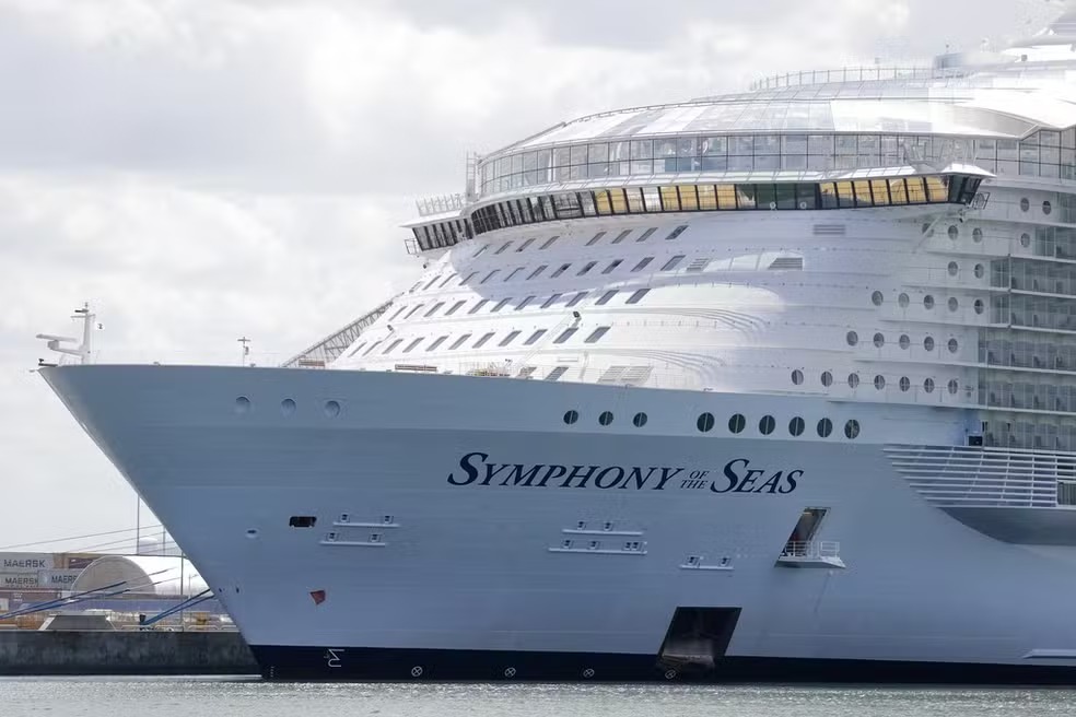 Imagem do cruzeiro Symphony of the Seas - Foto: Wilfredo Lee/AP