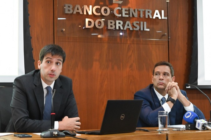O presidente do Banco Central, Roberto Campos Neto, e o diretor de Política Econômica do BC, Diogo Guillen