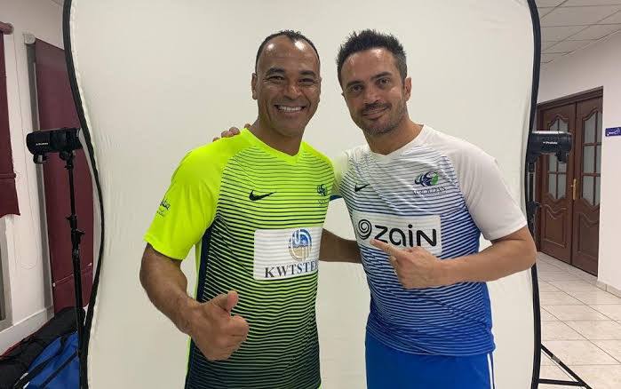 Cafu e Falcão | Foto: Legends/Divulgação