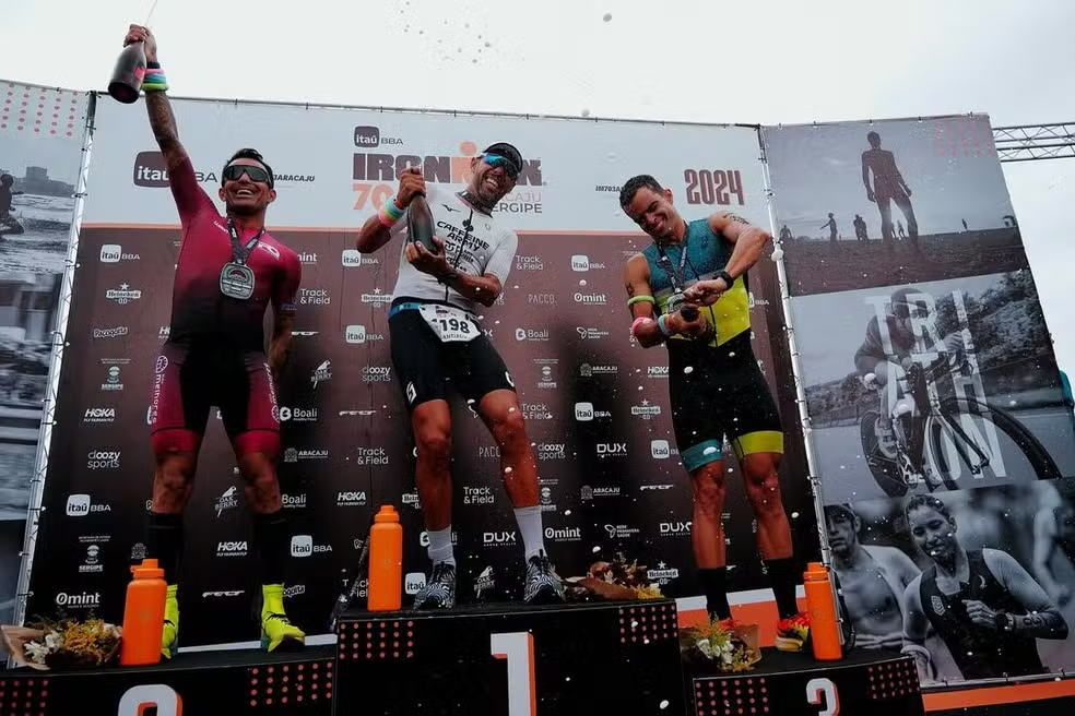 Sergipano Rômulo Menezes fica com o bronze no masculino ? Foto: Ironman Brasil