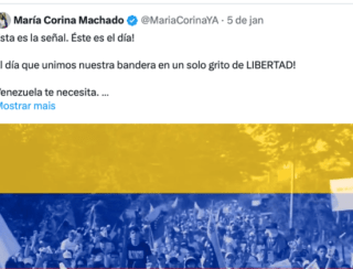 González e María Corina convocam atos contra Maduro