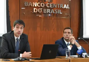 O presidente do Banco Central, Roberto Campos Neto, e o diretor de Política Econômica do BC, Diogo Guillen